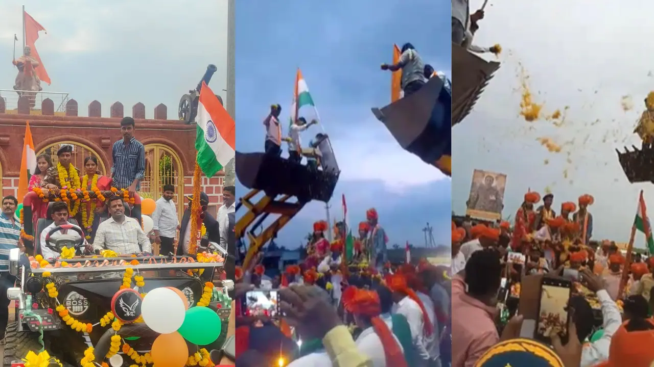 ತವರಿಗೆ ಬಂದ ವೀರ ಯೋಧನಿಗೆ ಅದ್ದೂರಿ ಸ್ವಾಗತ; ಎಲ್ಲರ ಗಮನ ಸೆಳೆದ ಬಳವಾಡ ಗ್ರಾಮಸ್ಥರ ದೇಶಪ್ರೇಮ!