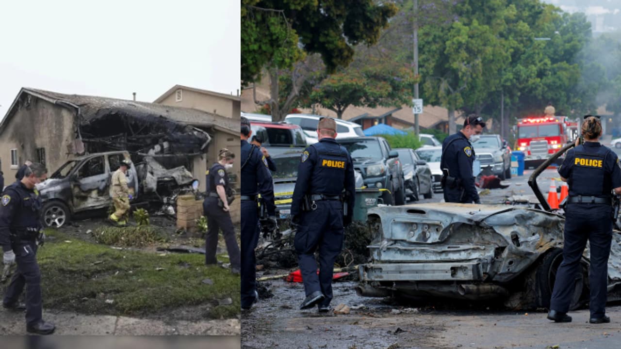 ജനവാസ മേഖലയിൽ വീടുകളിലേക്ക് ഇടിച്ച് കയറി വിമാനം, നിരവധി മരണം, സ്വകാര്യ വിമാനം കത്തിനശിച്ചു ജനവാസ മേഖലയിൽ വീടുകളിലേക്ക് ഇടിച്ച് കയറി വിമാനം, നിരവധി മരണം, സ്വകാര്യ വിമാനം കത്തിനശിച്ചു