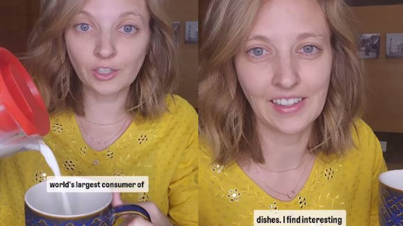 തന്റെ രാജ്യത്തിലേതല്ല, ഇന്ത്യയിലെ പാലും ചായയുമാണ് നല്ലത്, വീഡിയോയുമായി അമേരിക്കക്കാരി തന്റെ രാജ്യത്തിലേതല്ല, ഇന്ത്യയിലെ പാലും ചായയുമാണ് നല്ലത്, വീഡിയോയുമായി അമേരിക്കക്കാരി