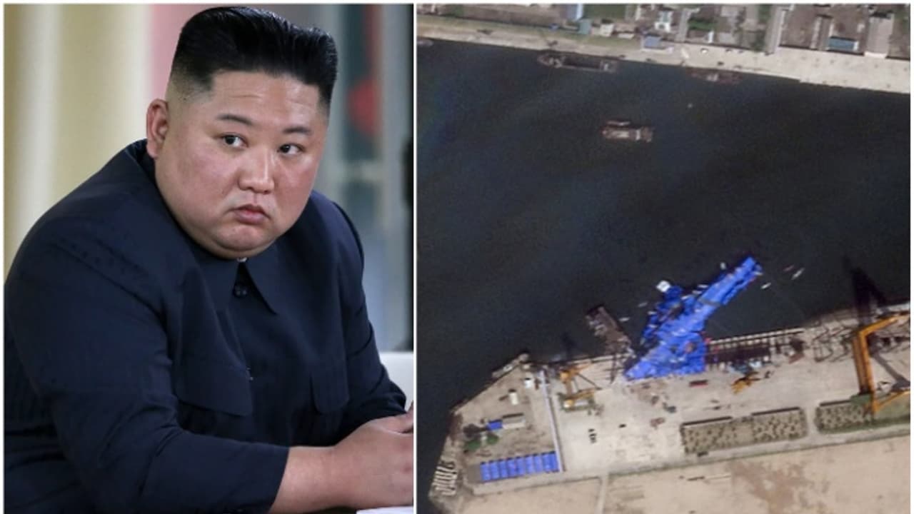 ഷിപ്പ്‍യാർഡ് ജീവനക്കാർ കസ്റ്റഡിയിൽ; കിം നോക്കിനിൽക്കെ നോർത്ത് കൊറിയൻ യുദ്ധക്കപ്പൽ തകർന്നതിൽ കടുത്ത നടപടി