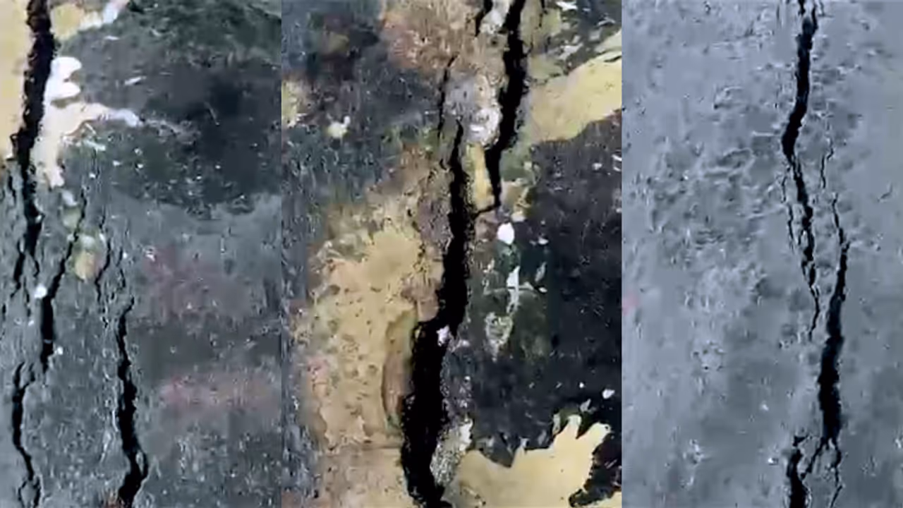 ദേശീയപാത നിർമാണത്തിൽ വീണ്ടും അപാകത; കാക്കഞ്ചേരിയിൽ 25 മീറ്റർ നീളത്തിൽ റോഡ് വിണ്ടു കീറി, ഗതാഗത നിര്ത്തിവെച്ചു ദേശീയപാത നിർമാണത്തിൽ വീണ്ടും അപാകത; കാക്കഞ്ചേരിയിൽ 25 മീറ്റർ നീളത്തിൽ റോഡ് വിണ്ടു കീറി, ഗതാഗത നിര്ത്തിവെച്ചു