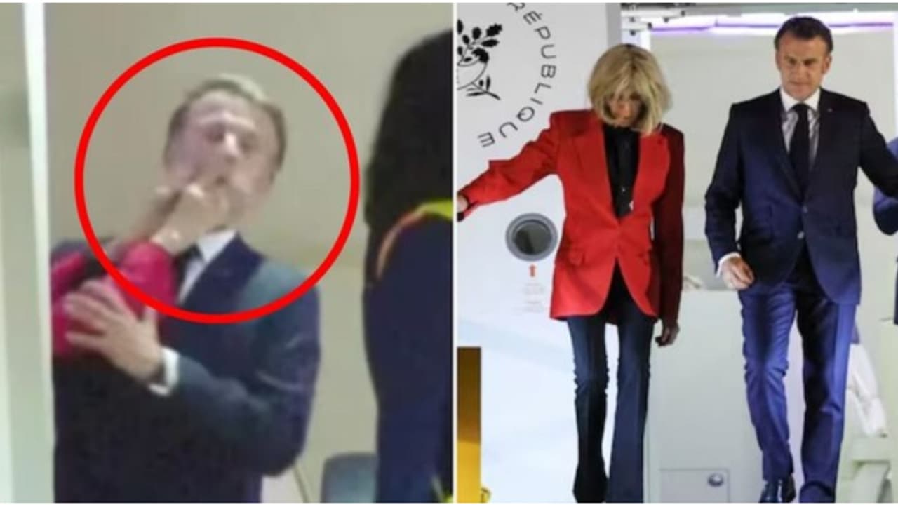 വിയത്നാമിൽ വിമാനമിറങ്ങവെ ഫ്രഞ്ച് പ്രസിഡന്റിന്റെ മുഖം തള്ളിമാറ്റിയ 'ചുവന്ന കൈ' ആരുടേത്! ഉത്തരം പറഞ്ഞ് മക്രോൺ വിയത്നാമിൽ വിമാനമിറങ്ങവെ ഫ്രഞ്ച് പ്രസിഡന്റിന്റെ മുഖം തള്ളിമാറ്റിയ 'ചുവന്ന കൈ' ആരുടേത്! ഉത്തരം പറഞ്ഞ് മക്രോൺ