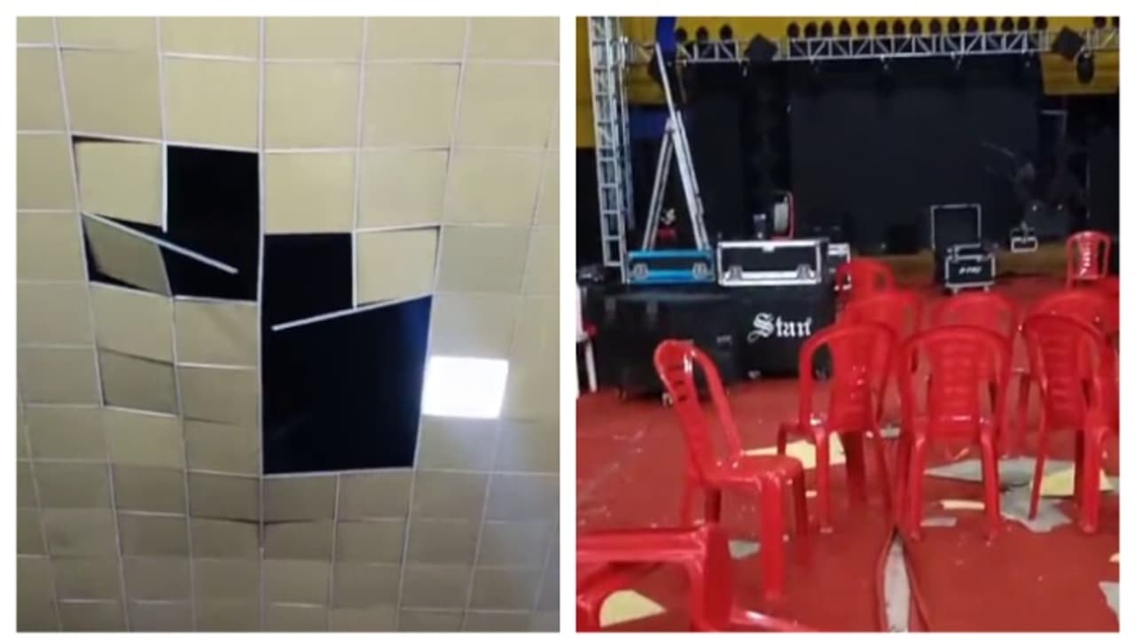 ​ഗിരിന​ഗറിൽ കമ്യൂണിറ്റി ഹാളിലെ സീലിം​ഗ് തകർന്നുവീണ് 4കുട്ടികള്‍ക്ക് പരിക്ക്; നൃത്തമത്സരം നടക്കുന്നതിനിടെ അപകടം