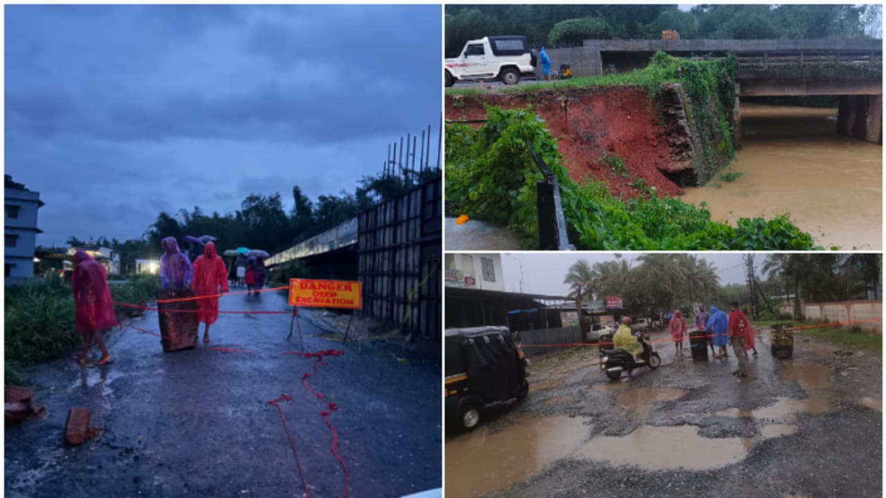 പനമരം ചെറിയ പാലത്തിന് സമീപം മണ്ണിടിച്ചിൽ: പനമരം നടവയൽ റോഡിൽ ഗതാഗതം നിരോധിച്ചു
