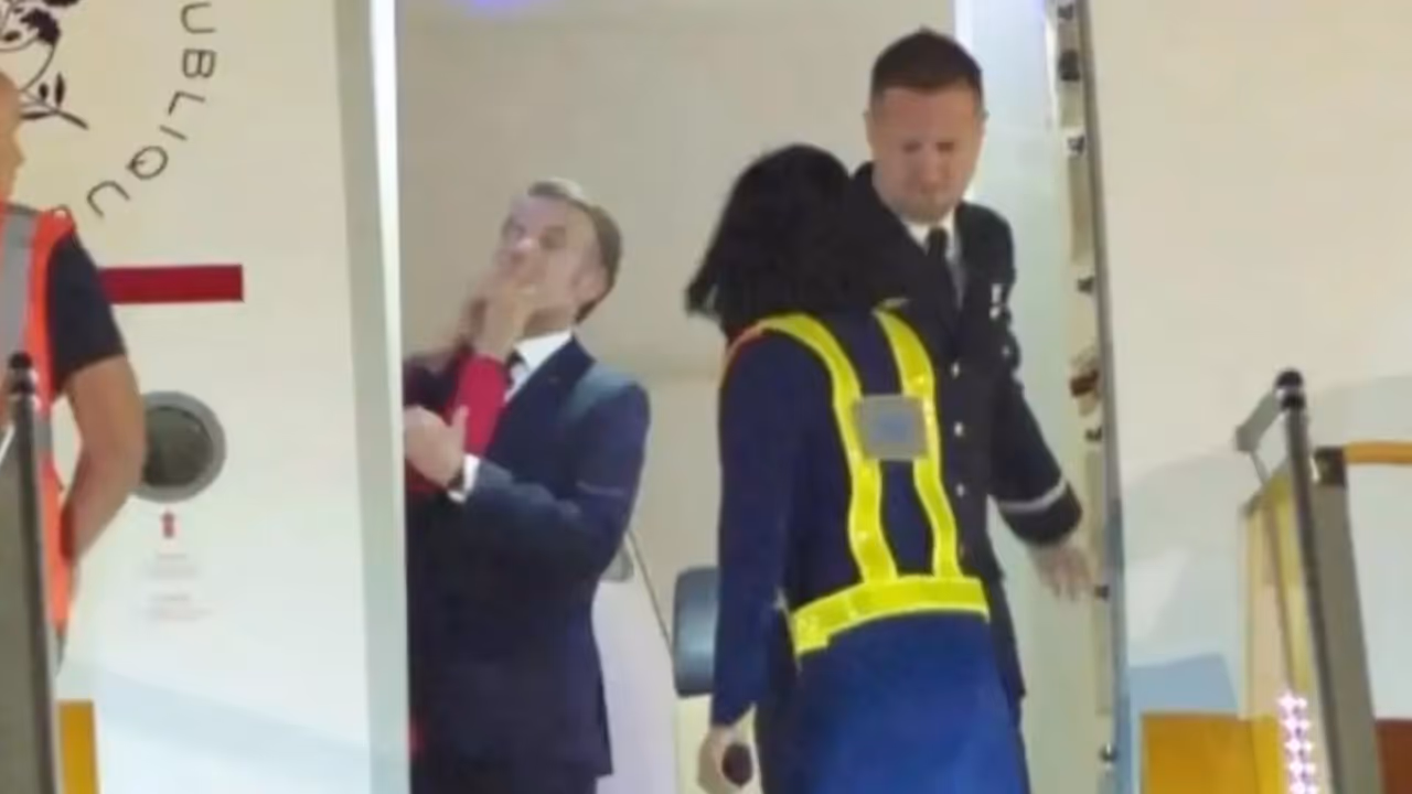 Emmanuel Macron breaks silence over bizarre clip of wife Brigitte slapping him Emmanuel Macron breaks silence over bizarre clip of wife Brigitte slapping him
