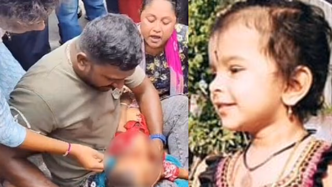 മകളെ നായ കടിച്ചു, ആശുപത്രിയിലേക്ക് ബൈക്കിൽ പോകവേ വലിച്ചിട്ട് പൊലീസ്, നിലത്തുവീണ 3 വയസുകാരി ലോറി കയറി മരിച്ചു മകളെ നായ കടിച്ചു, ആശുപത്രിയിലേക്ക് ബൈക്കിൽ പോകവേ വലിച്ചിട്ട് പൊലീസ്, നിലത്തുവീണ 3 വയസുകാരി ലോറി കയറി മരിച്ചു