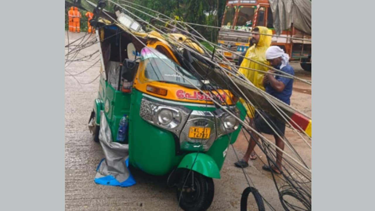 നെടുമങ്ങാട് കൂറ്റൻ ആൽമരം റോഡിന് കുറുകെ വീണു, ഒപ്പം പോസ്റ്റുകളും, ഓട്ടോ യാത്രക്കാർക്ക് പരുക്ക് നെടുമങ്ങാട് കൂറ്റൻ ആൽമരം റോഡിന് കുറുകെ വീണു, ഒപ്പം പോസ്റ്റുകളും, ഓട്ടോ യാത്രക്കാർക്ക് പരുക്ക്