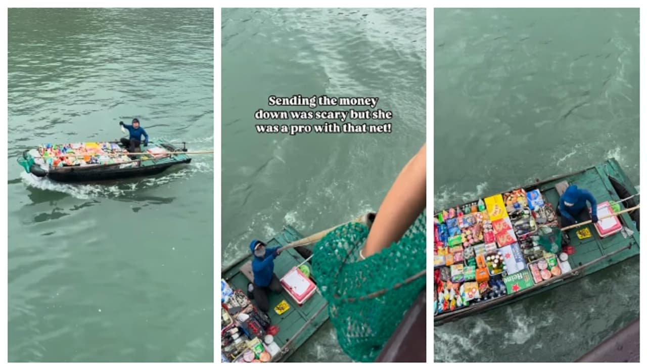 'ഇതെന്ത് ഒഴുകി നടക്കുന്ന വൈന് ഷോപ്പോ'; വിയറ്റ്നാമീസ് യുവതിയുടെ ഒഴുകി നടക്കുന്ന കടയുടെ വീഡിയോ വൈറൽ 'ഇതെന്ത് ഒഴുകി നടക്കുന്ന വൈന് ഷോപ്പോ'; വിയറ്റ്നാമീസ് യുവതിയുടെ ഒഴുകി നടക്കുന്ന കടയുടെ വീഡിയോ വൈറൽ