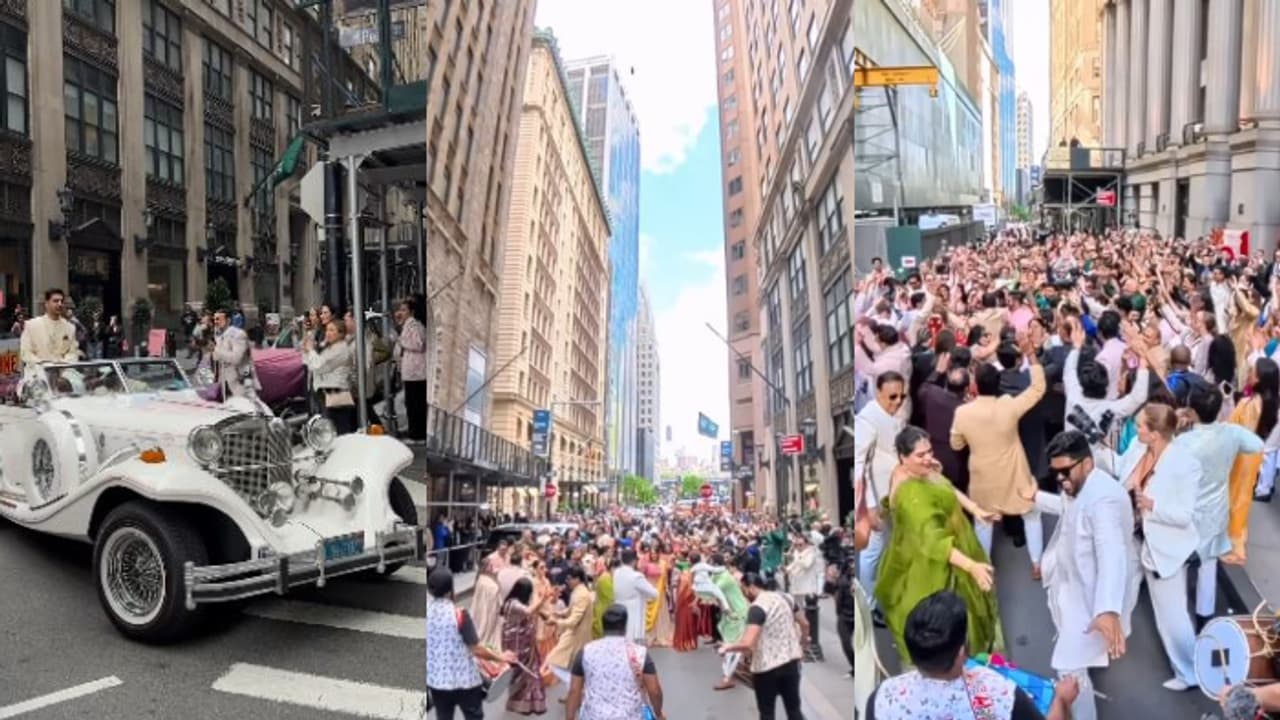 പാട്ടും നൃത്തവും ഡിജെയുമായി വാൾസ്ട്രീറ്റിൽ വരന്റെ സംഘത്തിന്റെ ആഘോഷം, വീഡിയോ വൈറൽ, വ്യാപക വിമർശനം പാട്ടും നൃത്തവും ഡിജെയുമായി വാൾസ്ട്രീറ്റിൽ വരന്റെ സംഘത്തിന്റെ ആഘോഷം, വീഡിയോ വൈറൽ, വ്യാപക വിമർശനം