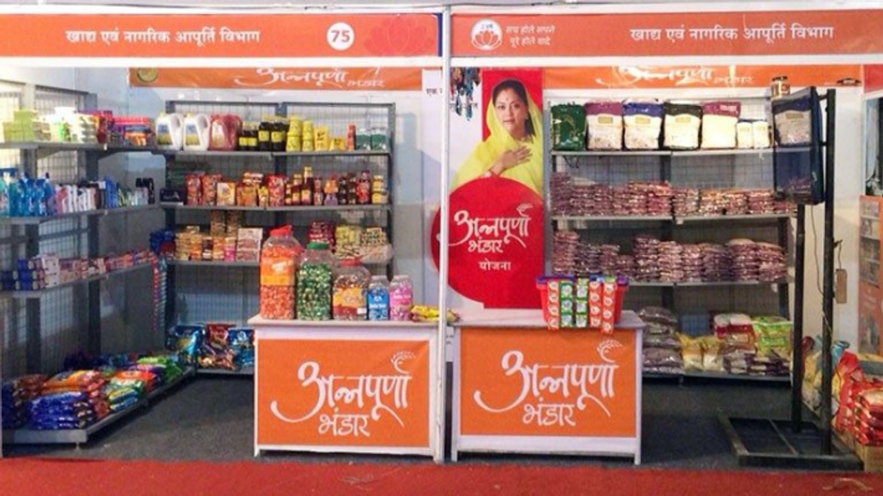 rajasthan annapurna bhandar yojana 2025 cheap grocery without ration card