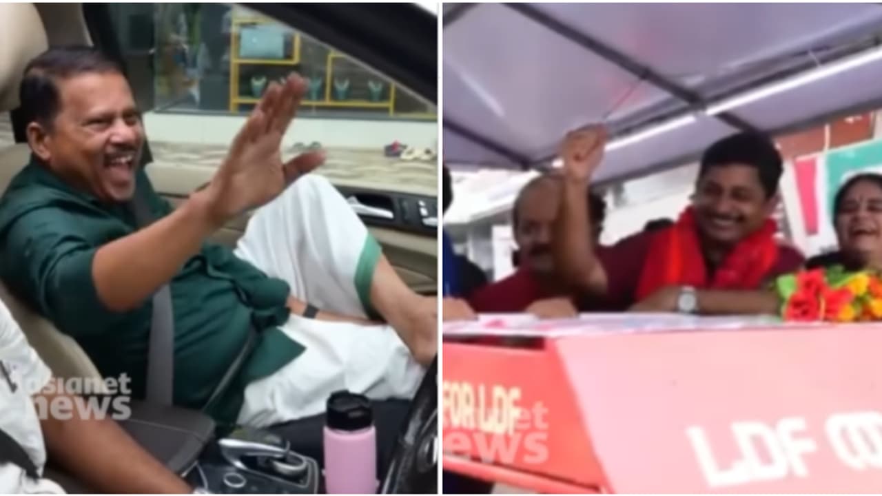 രാഷ്ട്രീയത്തിൽ രണ്ട് ചേരി,പക്ഷേ വഴിയിൽ കണ്ടാൽ മിണ്ടാതെങ്ങനെ! എം സ്വരാജിന് അഭിവാദ്യമർപ്പിച്ച് മുസ്ലിം ലീഗ് എംപി രാഷ്ട്രീയത്തിൽ രണ്ട് ചേരി,പക്ഷേ വഴിയിൽ കണ്ടാൽ മിണ്ടാതെങ്ങനെ! എം സ്വരാജിന് അഭിവാദ്യമർപ്പിച്ച് മുസ്ലിം ലീഗ് എംപി