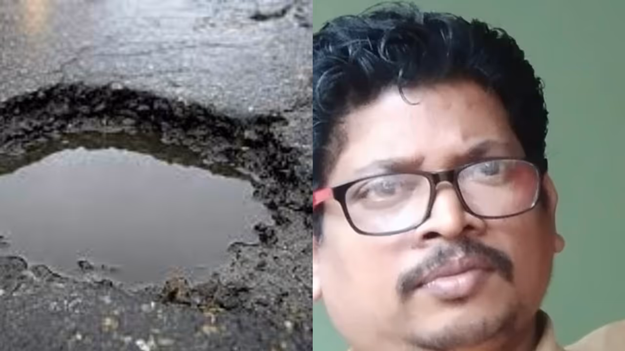 വടകരയിൽ ദേശീയ പാതയിലേക്ക് കയറുന്നതിനിടെ സർവീസ് റോഡിലെ കുഴിയില്‍ ഓട്ടോ മറിഞ്ഞ് ഡ്രൈവര്‍ മരിച്ചു