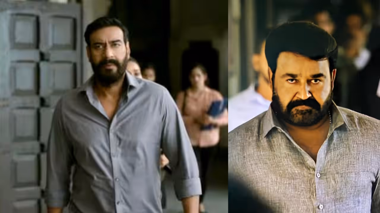 മോഹന്‍ലാലിന് മുന്‍പേ റിലീസ് തീയതി ഉറപ്പിച്ച് അജയ് ദേവ്‍ഗണ്‍; ഹിന്ദി 'ദൃശ്യം 3' എത്തുക ഈ ദിവസം