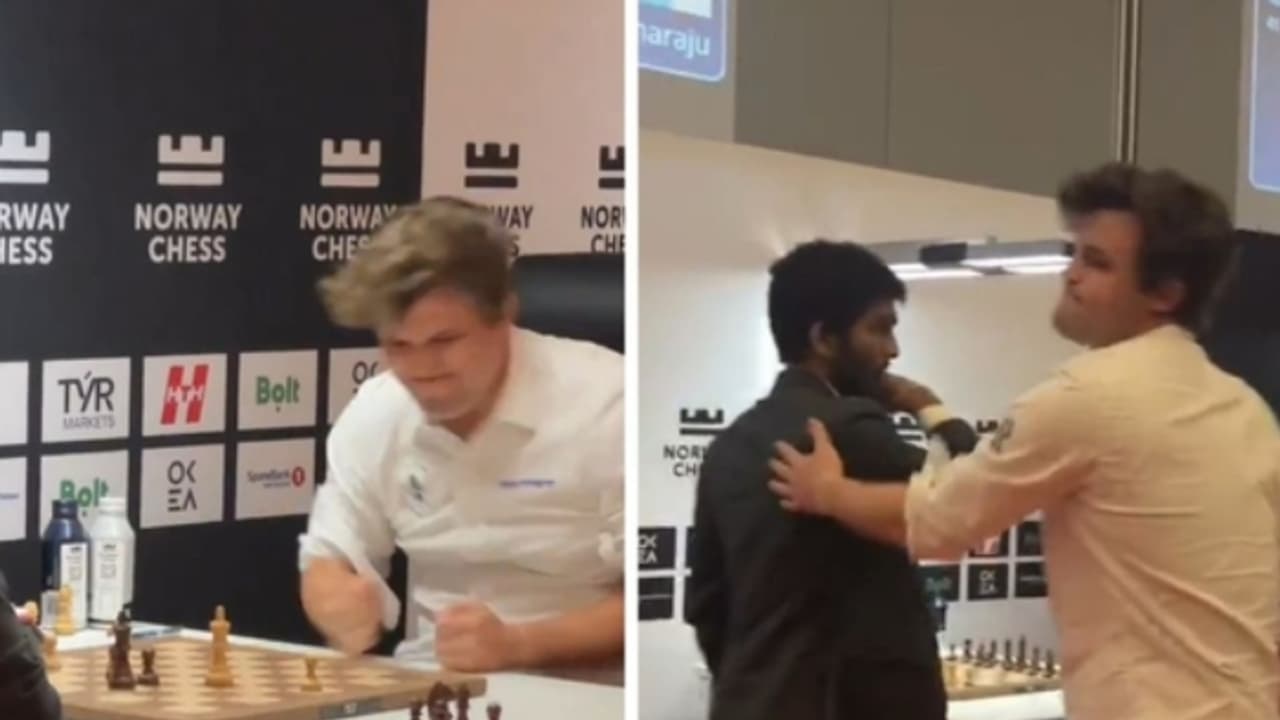 മാഗ്നസ് കാള്സനെ വീഴ്ത്തി ഇന്ത്യയുടെ ഡി ഗുകേഷ്, തോൽവിക്കൊടുവില് രോഷം അടക്കാനാവാതെ ലോക ഒന്നാം നമ്പര് താരം മാഗ്നസ് കാള്സനെ വീഴ്ത്തി ഇന്ത്യയുടെ ഡി ഗുകേഷ്, തോൽവിക്കൊടുവില് രോഷം അടക്കാനാവാതെ ലോക ഒന്നാം നമ്പര് താരം