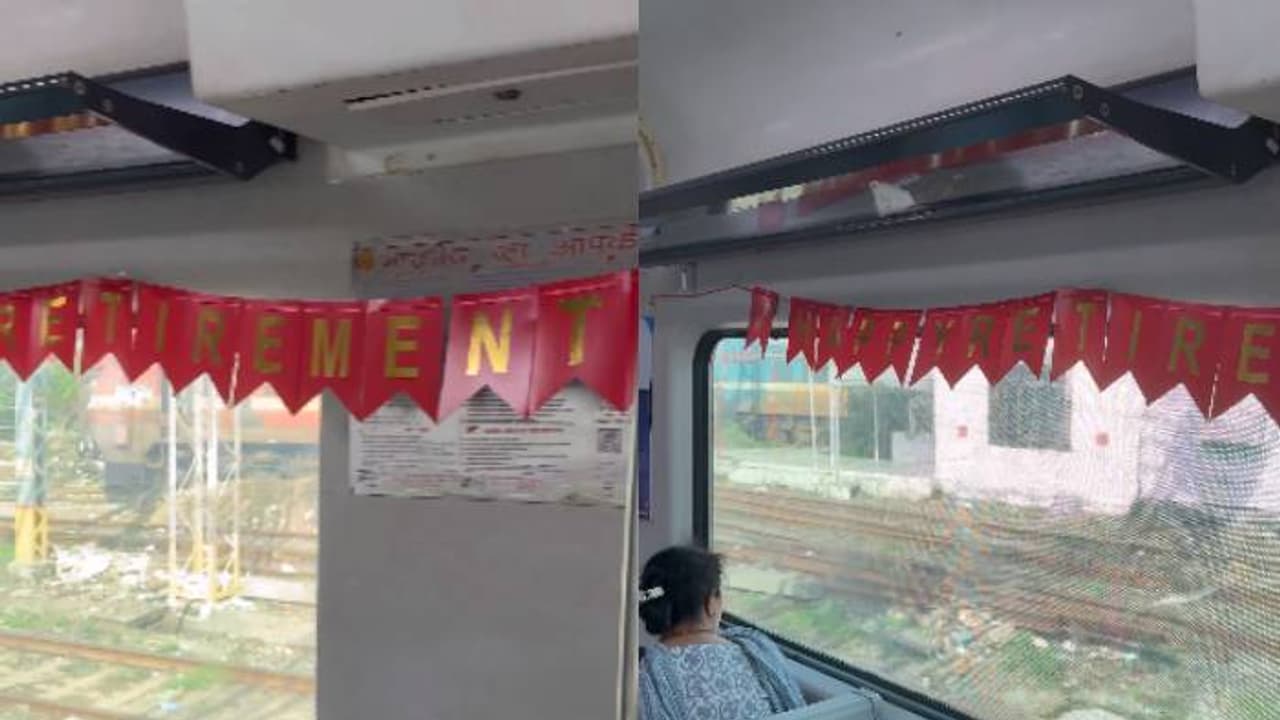 എത്ര മനോഹരമായ ഓർമ്മയായിരിക്കുമത്; കൂടെ യാത്ര ചെയ്യുന്നയാൾക്ക് ട്രെയിനിൽ യാത്രയയപ്പൊരുക്കി സുഹൃത്തുക്കൾ