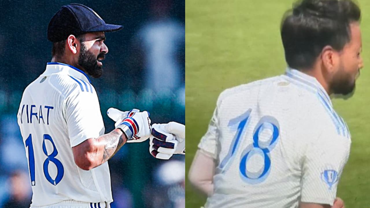 ടെസ്റ്റിൽ നിന്ന് വിരമിച്ച വിരാട് കോലിയുടെ 18 ാം നമ്പർ ജേഴ്സി ധരിച്ച് ഇന്ത്യൻ താരം; പ്രതികരിച്ച് ആരാധകർ ടെസ്റ്റിൽ നിന്ന് വിരമിച്ച വിരാട് കോലിയുടെ 18 ാം നമ്പർ ജേഴ്സി ധരിച്ച് ഇന്ത്യൻ താരം; പ്രതികരിച്ച് ആരാധകർ