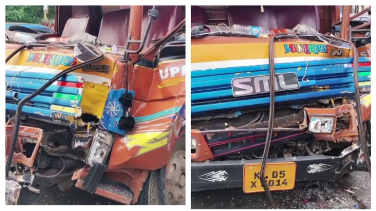 ദുരിതം വിതച്ച് ഒറ്റപ്പാലത്തെ ഗതാഗതക്കുരുക്ക്; ബസിന് പിന്നിൽ മണൽ കയറ്റിവന്ന ടിപ്പറിടിച്ചു; ഒരാൾക്ക് പരിക്ക്