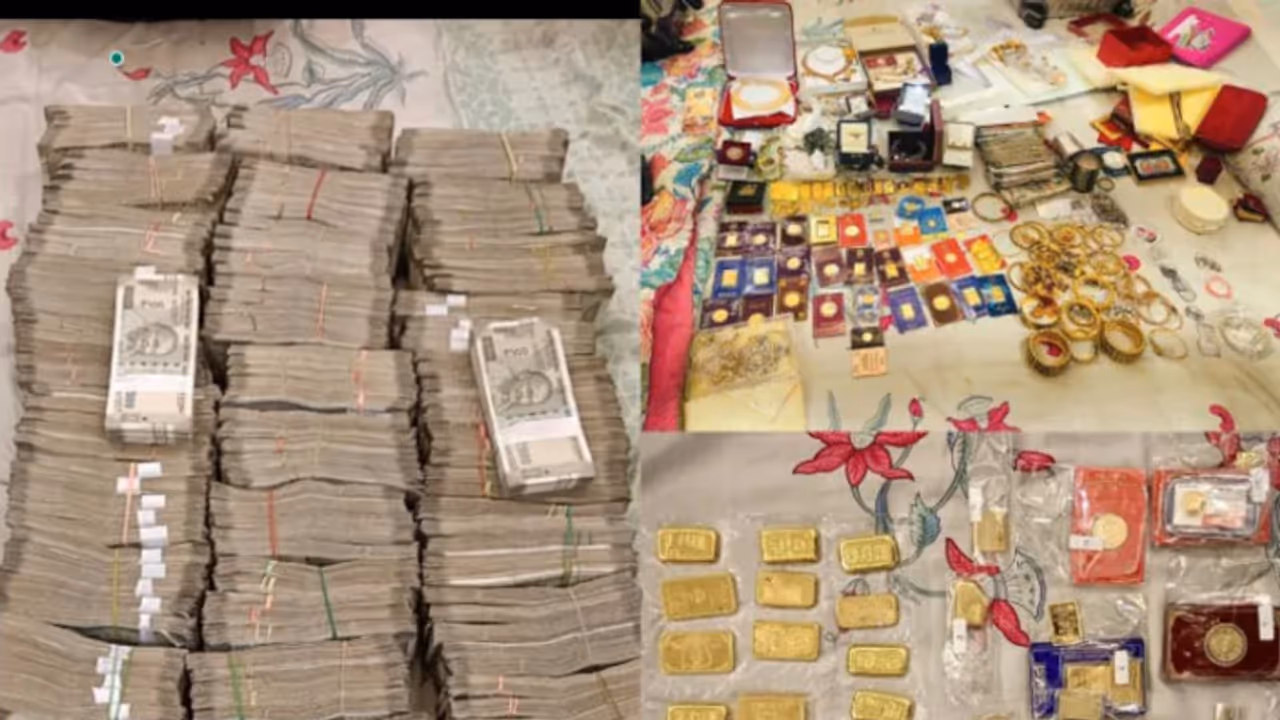 ഐആർഎസ് ഉദ്യോഗസ്ഥന്റെ വീട്ടിൽ റെയ്ഡ്; പിടിച്ചത് ഒരു കോടി രൂപയും 3.5 കിലോ സ്വർണവും 2 കിലോ വെള്ളിയും ഐആർഎസ് ഉദ്യോഗസ്ഥന്റെ വീട്ടിൽ റെയ്ഡ്; പിടിച്ചത് ഒരു കോടി രൂപയും 3.5 കിലോ സ്വർണവും 2 കിലോ വെള്ളിയും