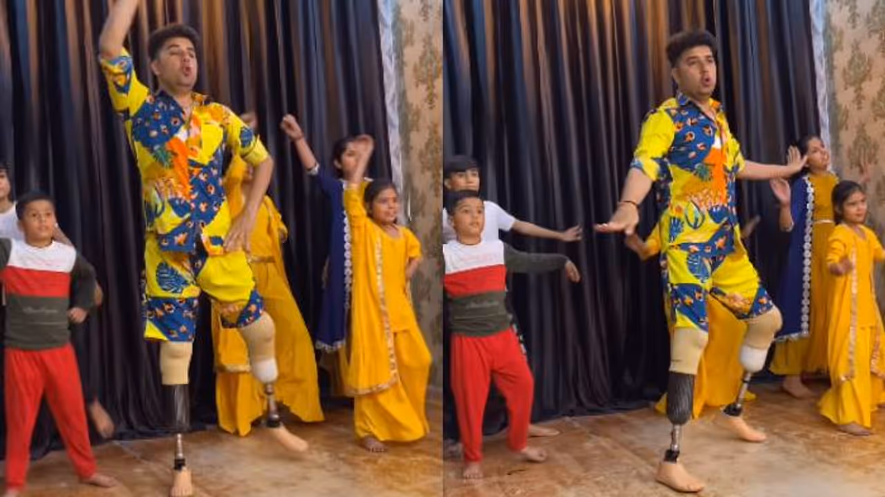 എഴുന്നേറ്റുനിന്ന് കയ്യടിച്ച് പോകും, കൃത്രിമക്കാലുകളിൽ നൃത്തം ചെയ്തും ചെയ്യിപ്പിച്ചും യുവാവ്