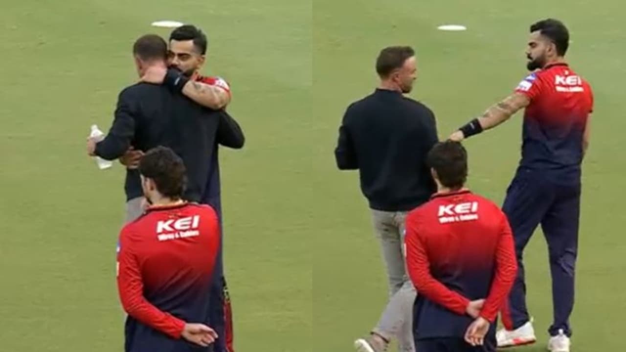 ജയിച്ചേക്കണേടാ മോനേ...! കലാശപ്പോരിന് മുൻപ് കോലിയെ കണ്ട് എബി ഡിവില്ലിയേഴ്സ് ജയിച്ചേക്കണേടാ മോനേ...! കലാശപ്പോരിന് മുൻപ് കോലിയെ കണ്ട് എബി ഡിവില്ലിയേഴ്സ്