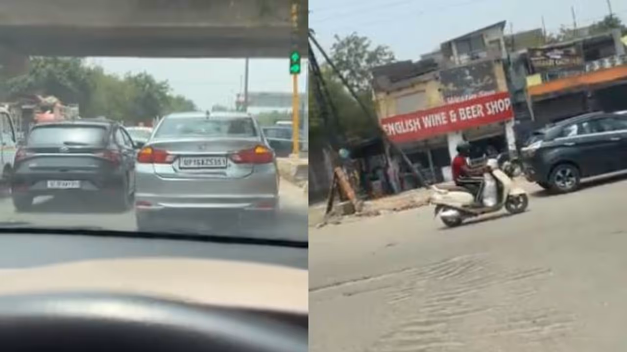 നടുറോഡിൽ കാർ നിർത്തി ഇറങ്ങിപ്പോയി, തുടരെ ഹോണടിച്ച് പിന്നിലെ വാഹനങ്ങള്‍, പോയത് ബിയർ വാങ്ങാൻ, പിഴ 2500