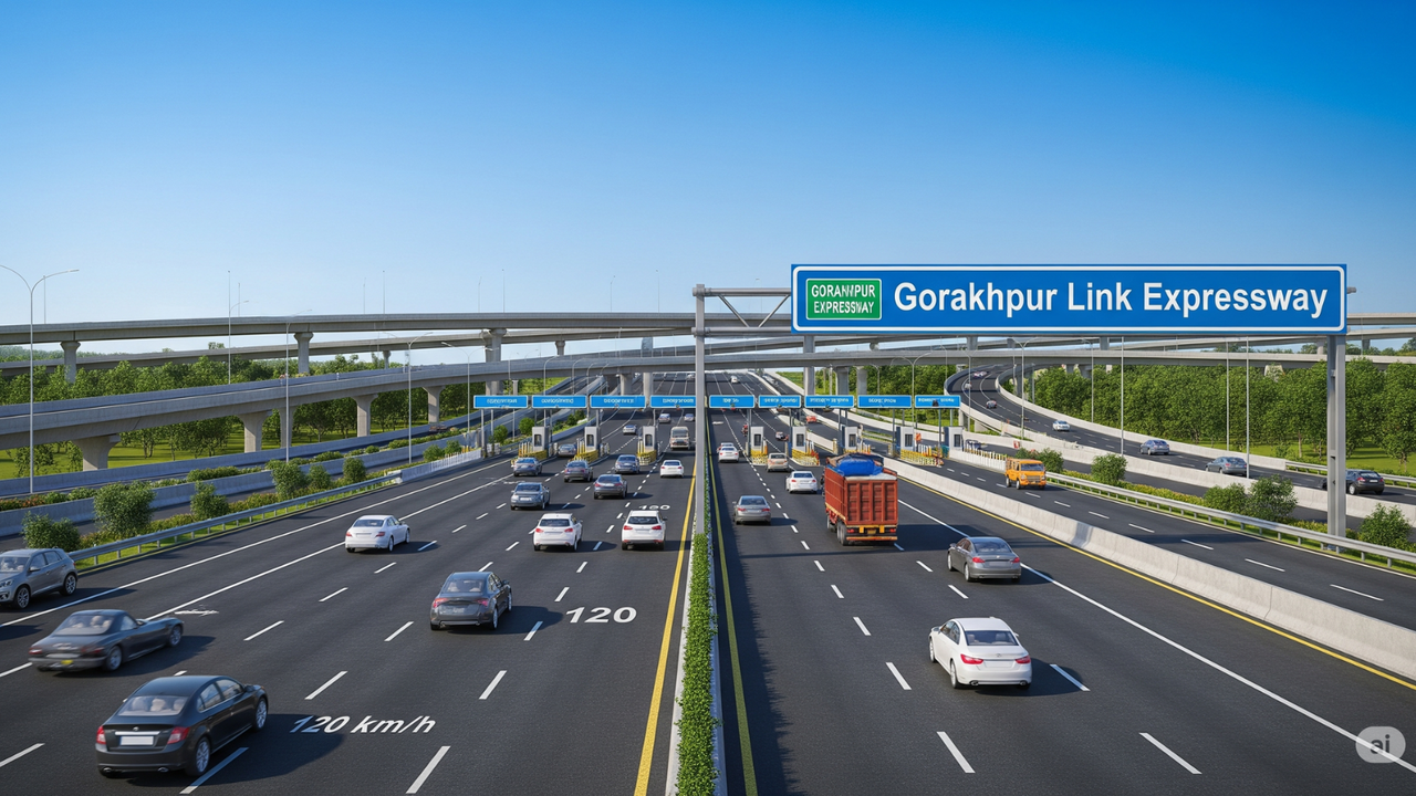 gorakhpur link expressway opening date route map speed toll details gorakhpur link expressway opening date route map speed toll details