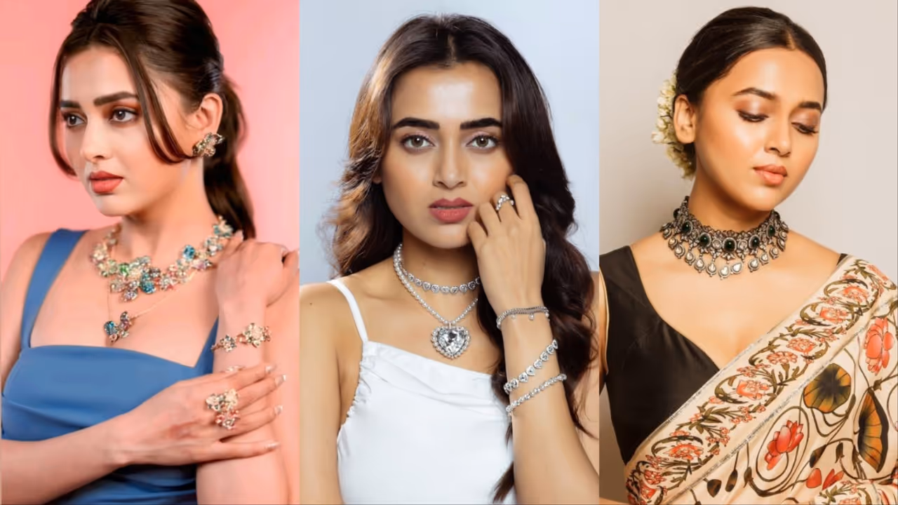 Tejasswi Prakash Necklace Look Tejasswi Prakash Necklace Look