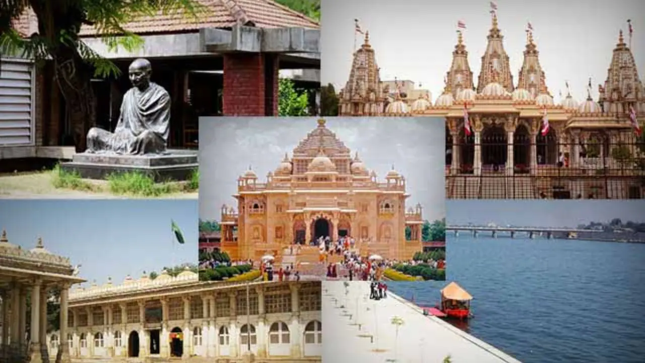 What makes Ahmedabad famous in Gujarat for textile industries