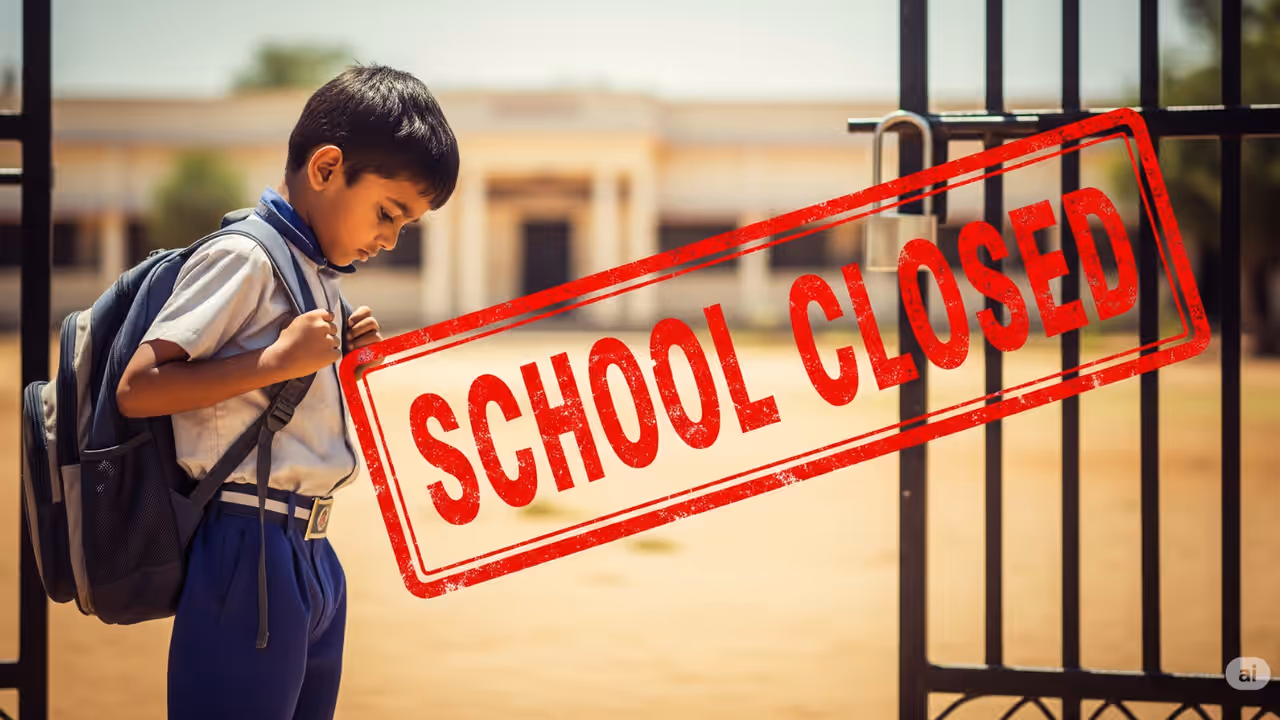 up school closed 2025 heatwave students leave teachers demand closure