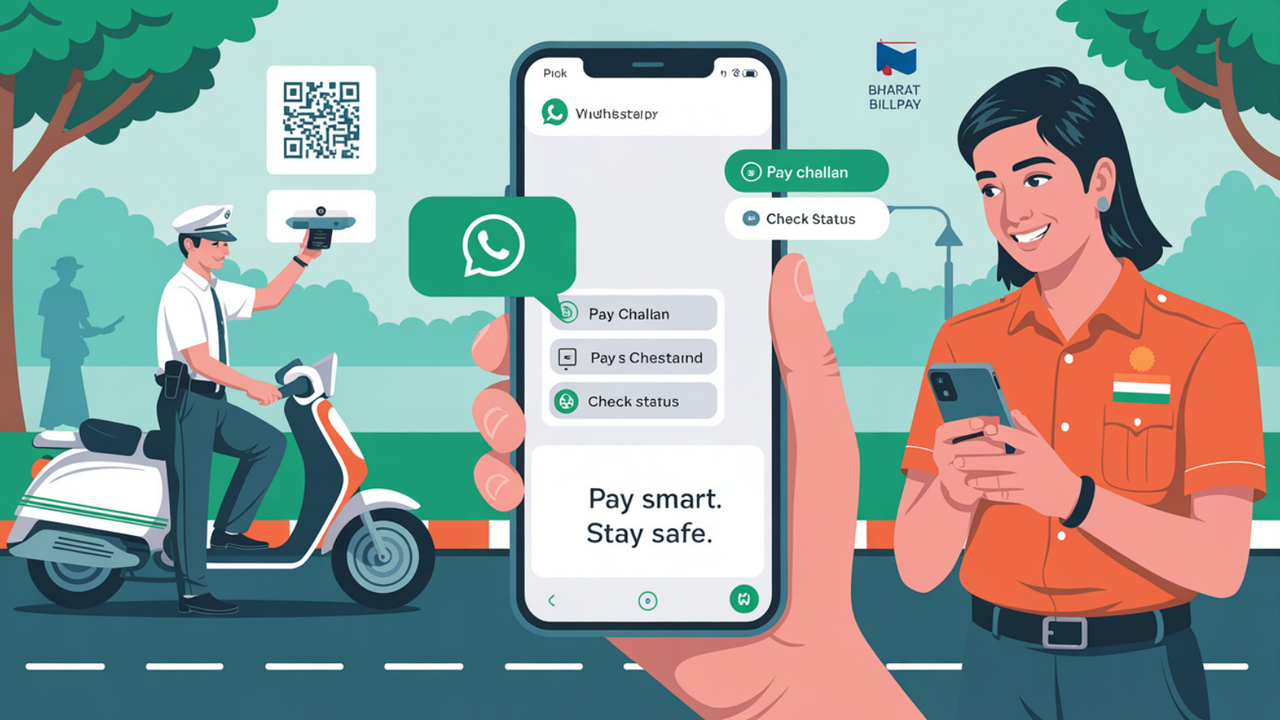 up transport department whatsapp e challan payment vehicle owners