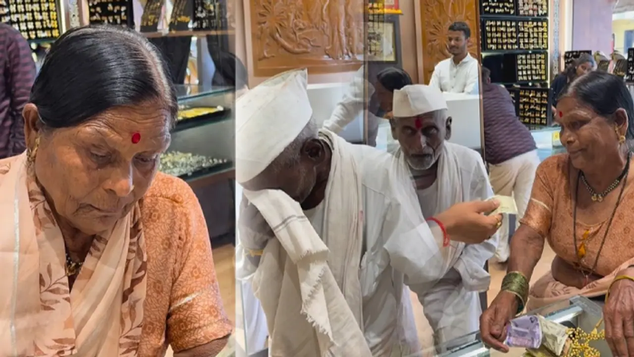 old man want to buy gold chain to wife but jewellery shop owner surprise