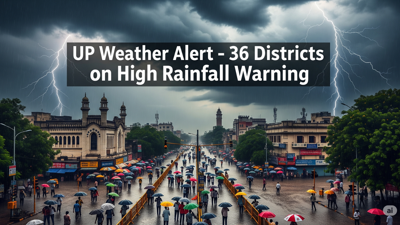 up weather news heavy rain alert 36 districts monsoon update up weather news heavy rain alert 36 districts monsoon update