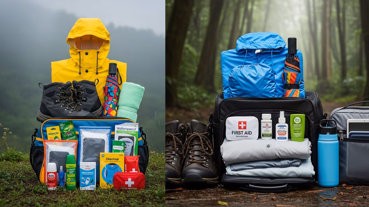 essential things in your travel bag during monsoon