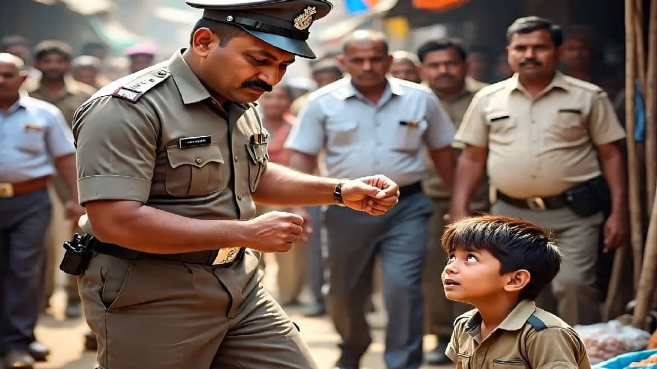 Police slapped the child