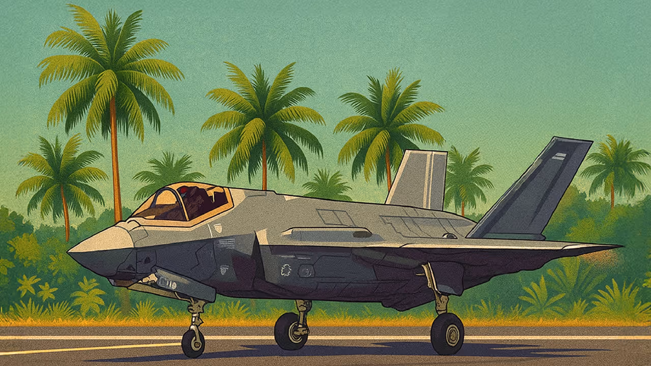 F 35B jet in Kerala