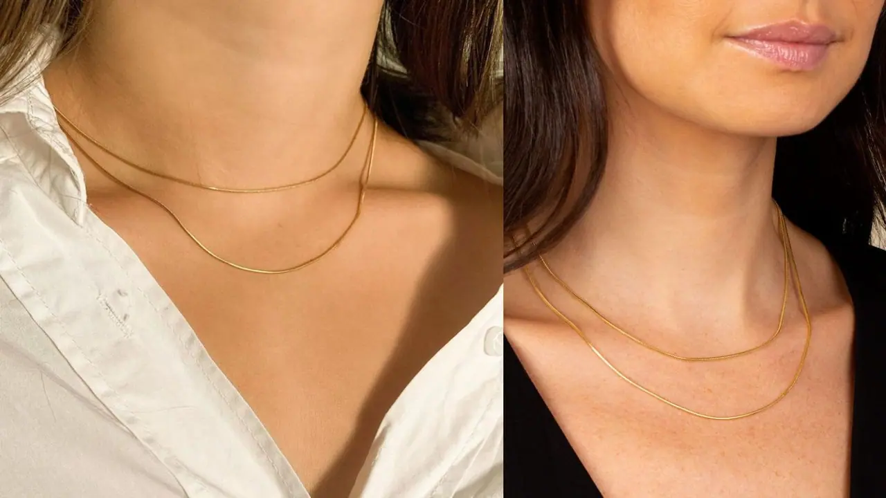 Trending double layer gold necklace for lehenga outfit Trending double layer gold necklace for lehenga outfit