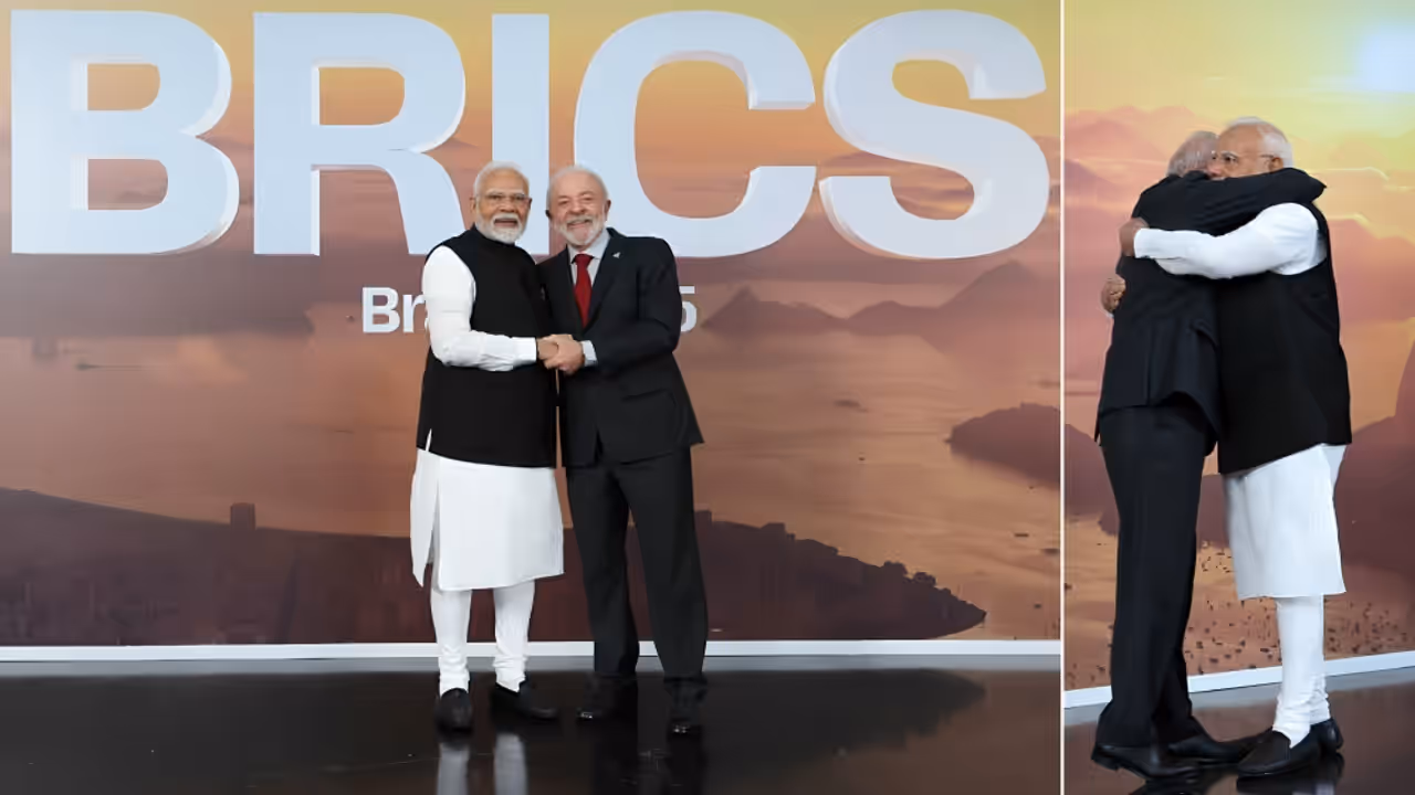 Narendra Modi and Luiz Inácio Lula da Silva