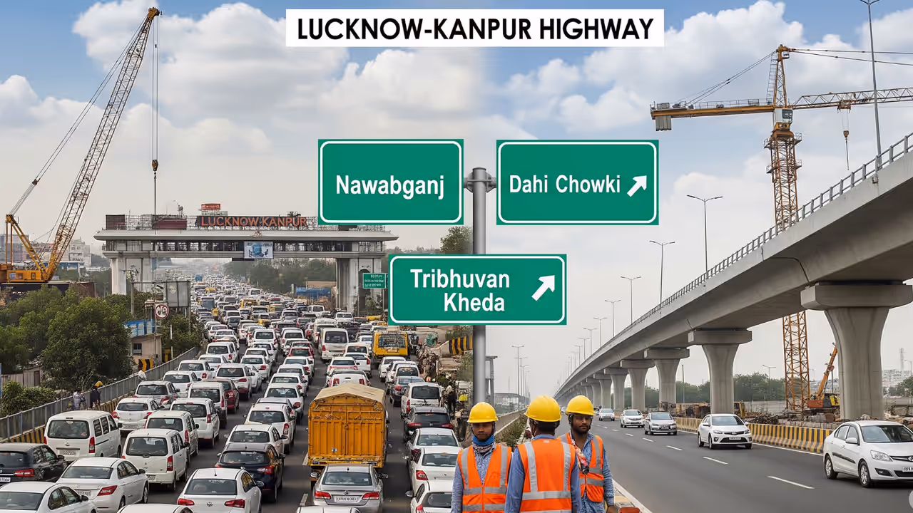 lucknow kanpur highway flyover fob construction update lucknow kanpur highway flyover fob construction update