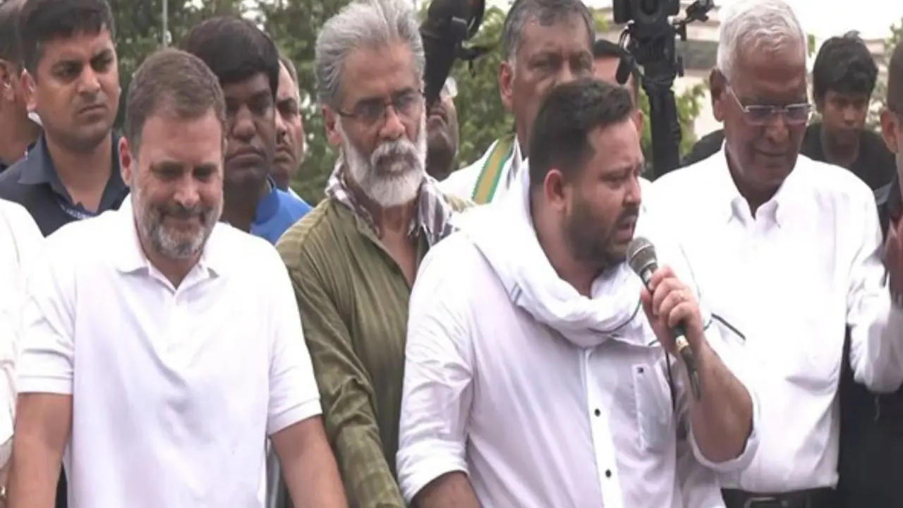 Rahul Gandhi and Tejashwi Yadav 