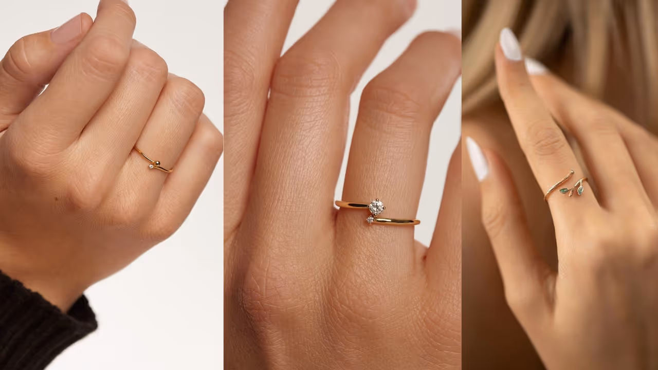 lightweight gold rings for Rakhi gifting