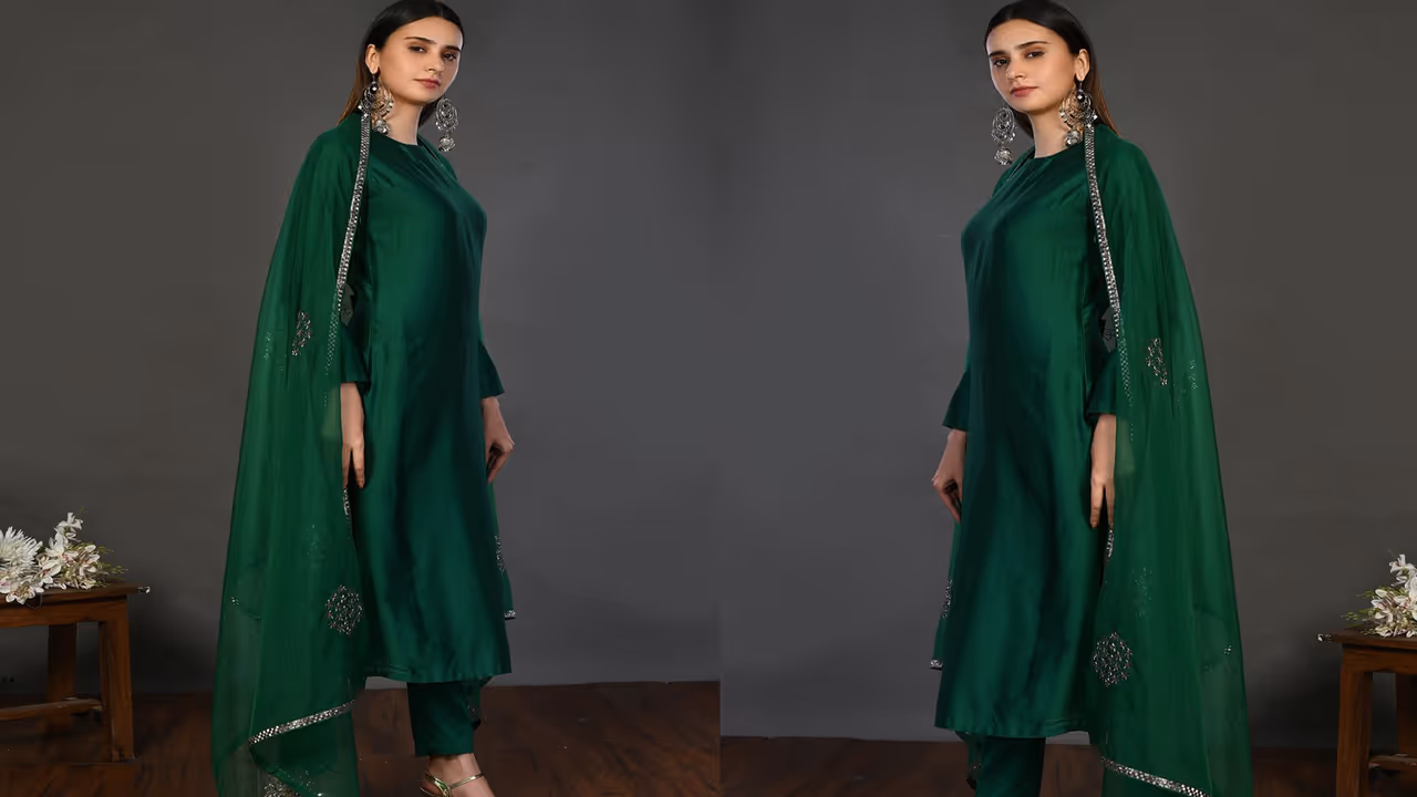green suit designs