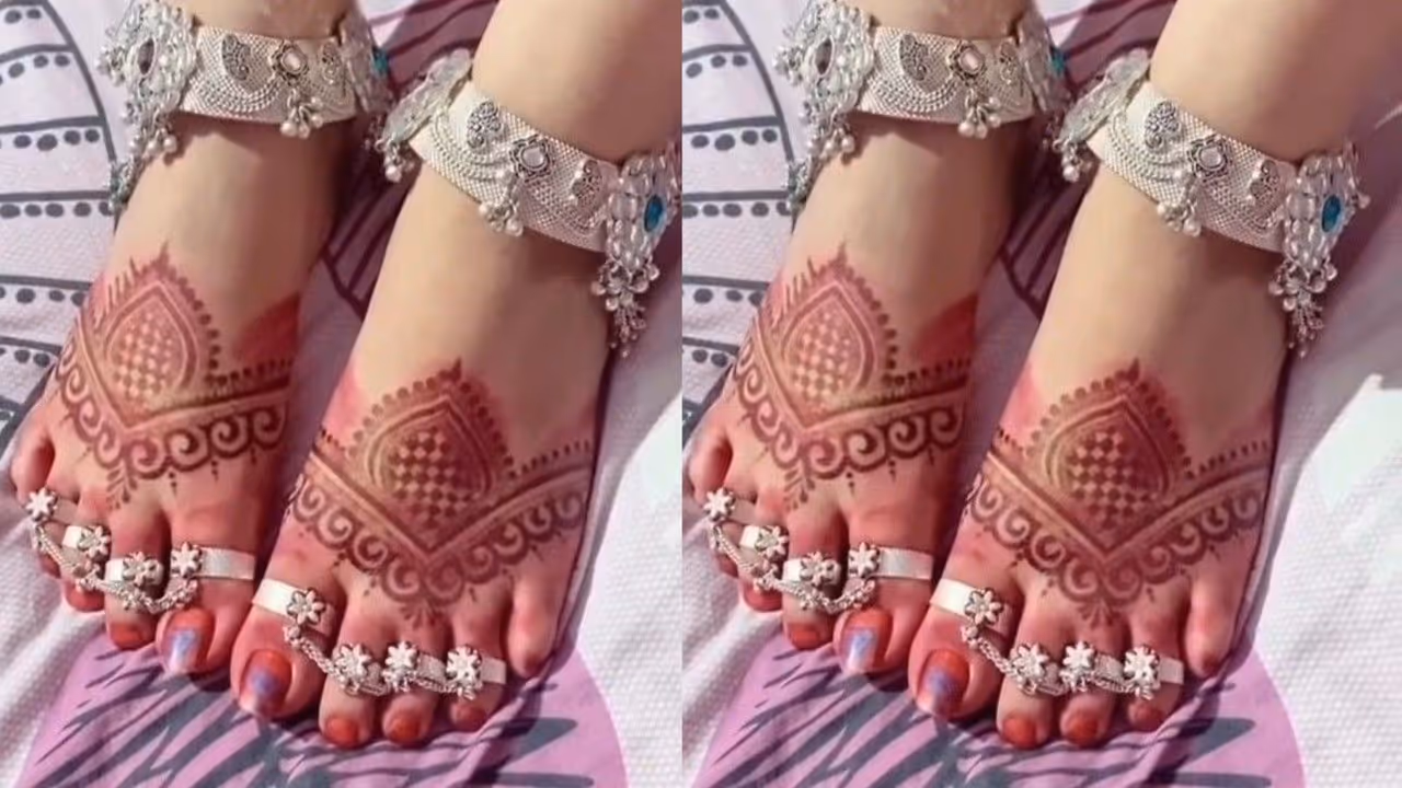 Stylish bichiya ring designs for Sawan vrat look Stylish bichiya ring designs for Sawan vrat look