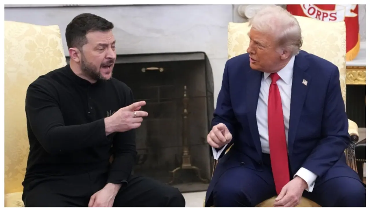 Volodymyr Zelenskyy and Donald Trump