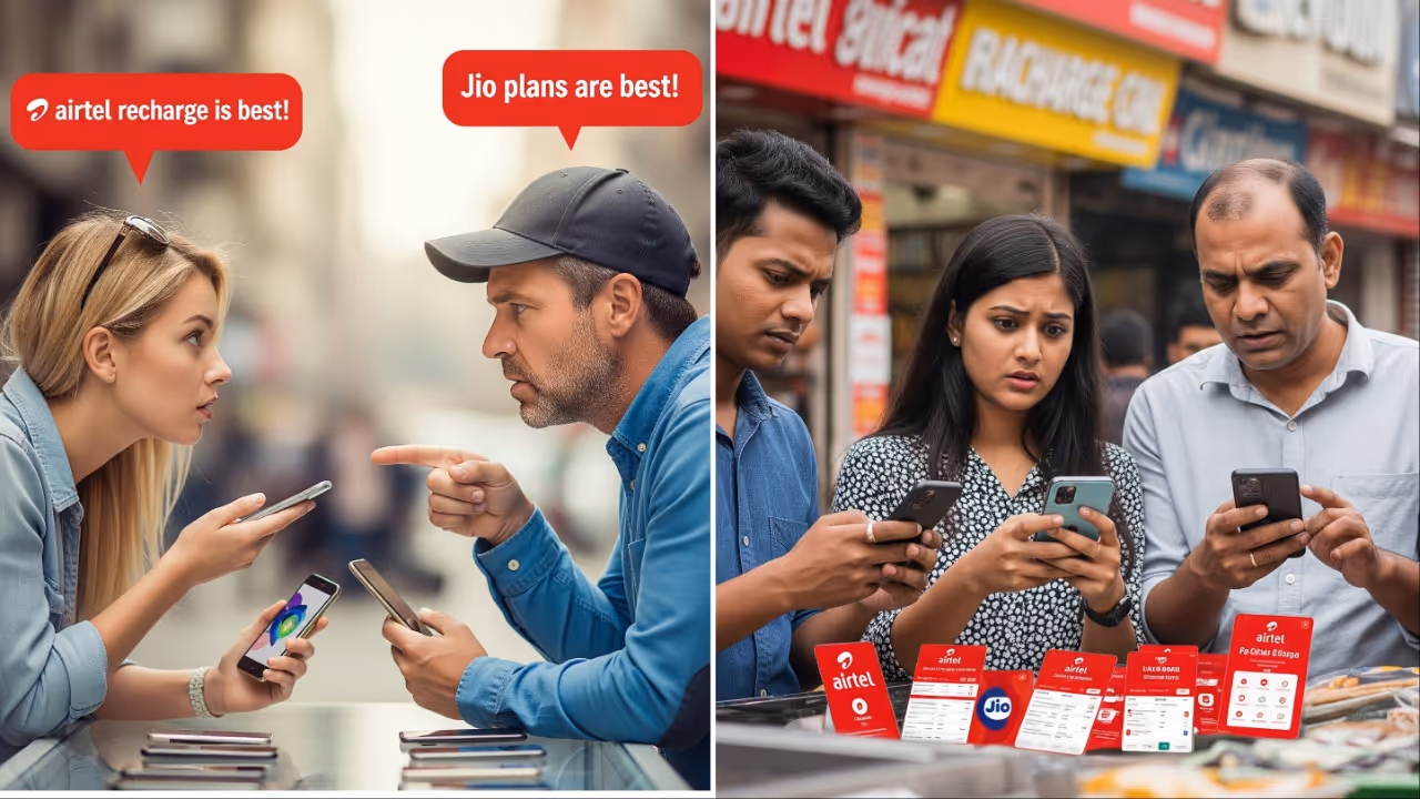 jio airtel recharge plan list