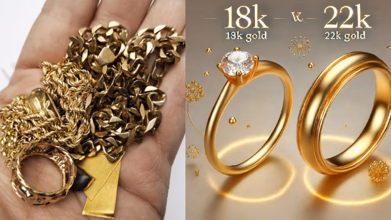 how to check gold carat is 18 or 22