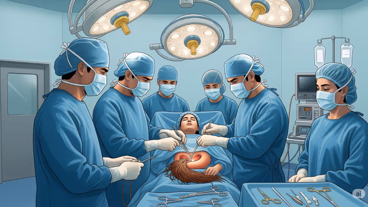 trichobezoar surgery india girl stomach hairball prayagraj news trichobezoar surgery india girl stomach hairball prayagraj news