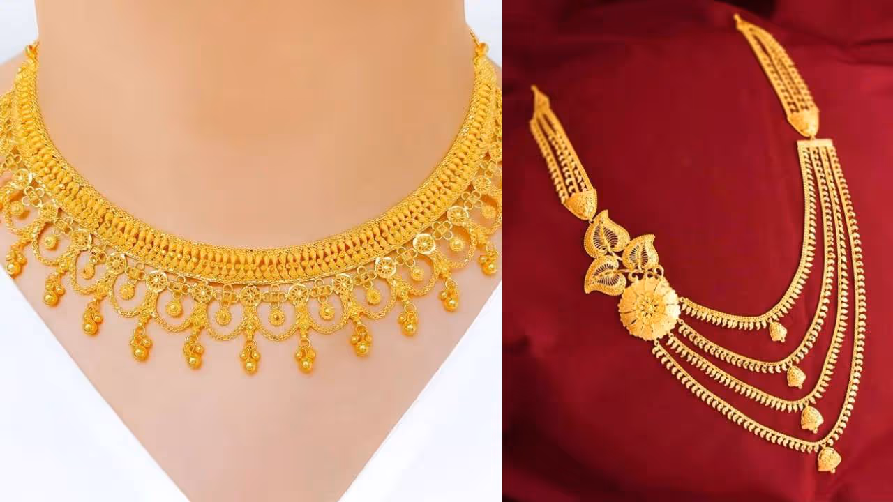 1 gram gold plated heavy necklace