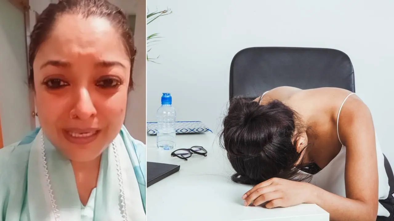 tanushree dutta breaks down cry