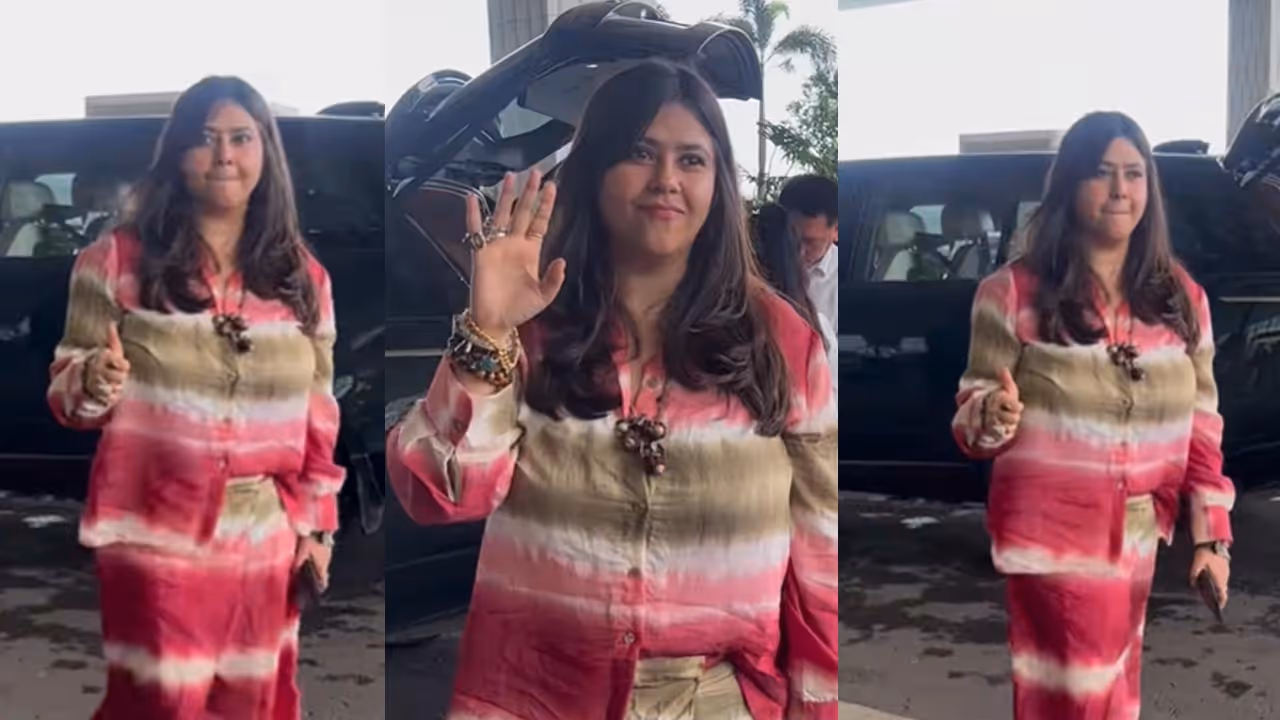 tv drama queen ekta kapoor trolled for dressing sense video viral tv drama queen ekta kapoor trolled for dressing sense video viral