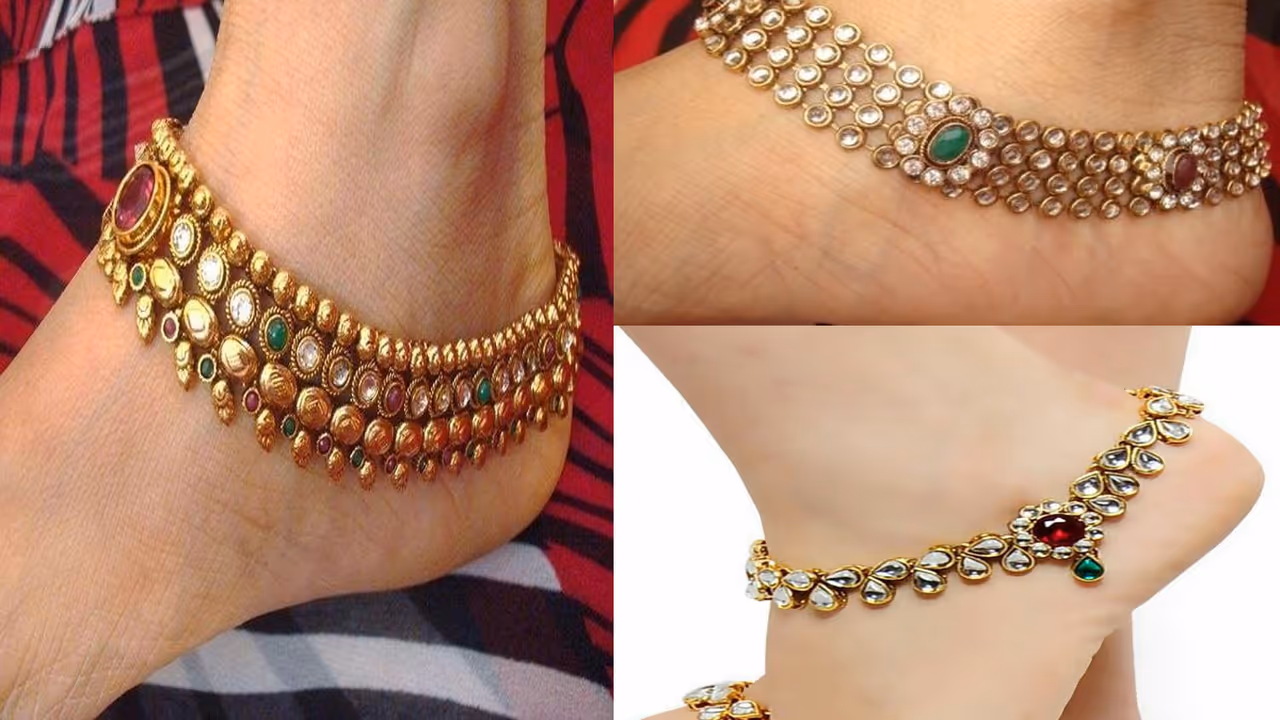 kundan anklet kundan anklet